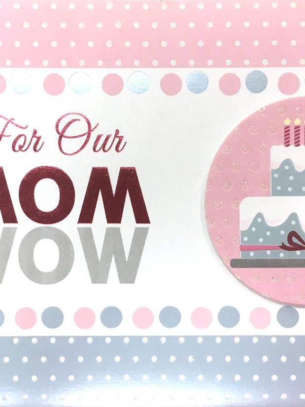 Rosedale Gold Birthday Greeting Cards - Mom/Our (3pk) 19817 for wholesale by A-Line Greetings