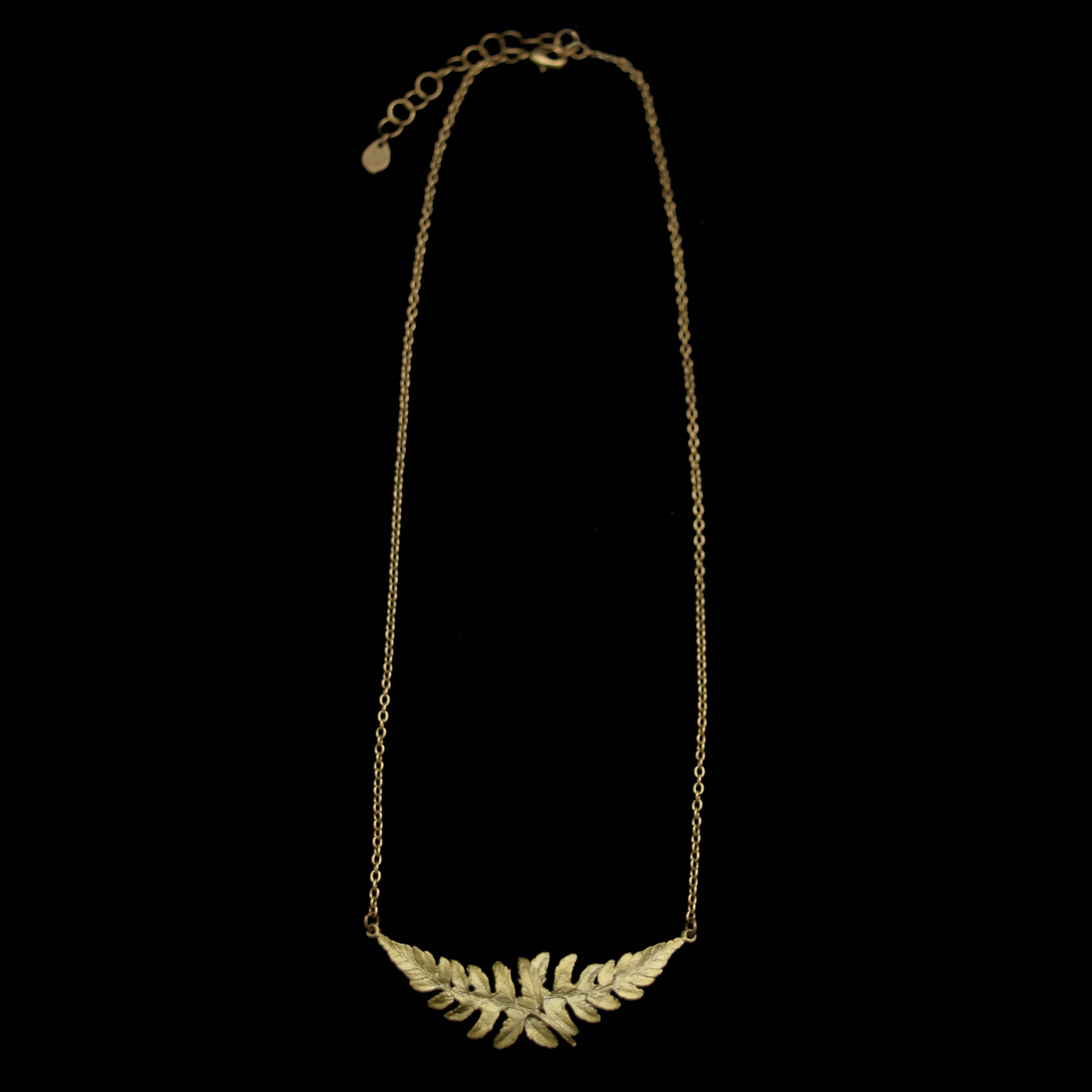 Michael Michaud - Wholesale Pendant/Charm Necklace - Fern Leaf Pendant - Dainty Additions 16" Adj.1