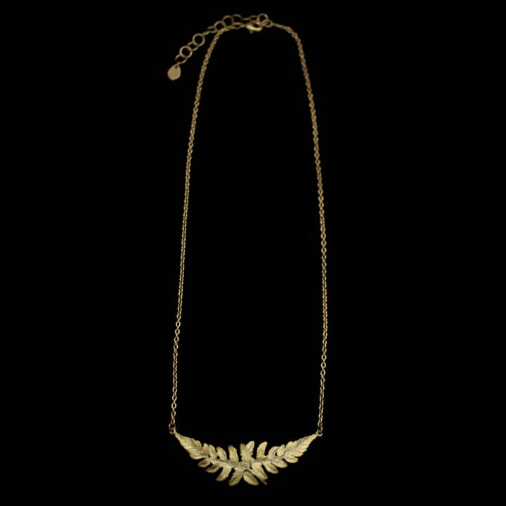Michael Michaud - Wholesale Pendant/Charm Necklace - Fern Leaf Pendant - Dainty Additions 16" Adj.1