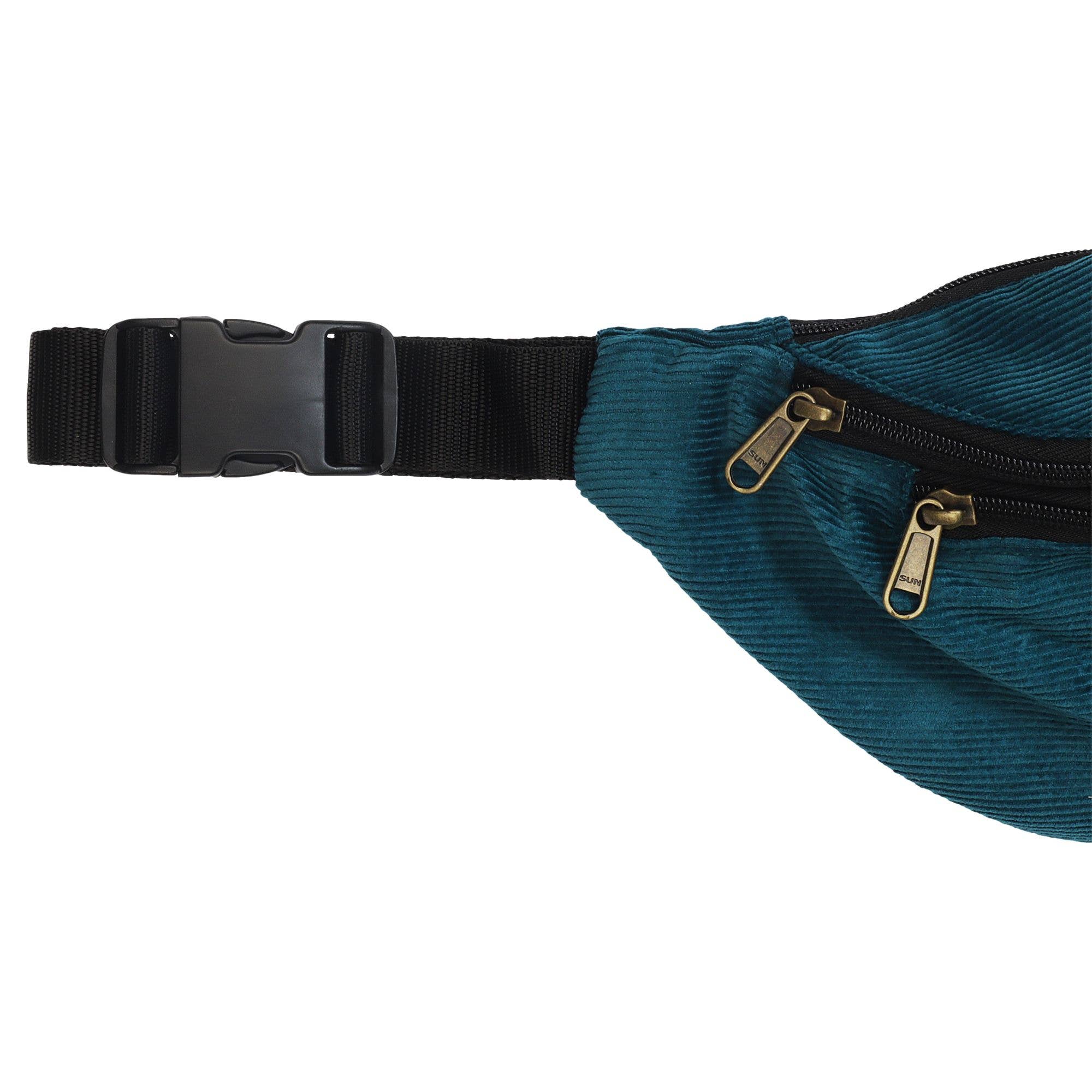 Tribal Trade GmbH - Wholesale Belt Bag - Unisex - Lou Cord blue-petrol fanny pack waist bag3