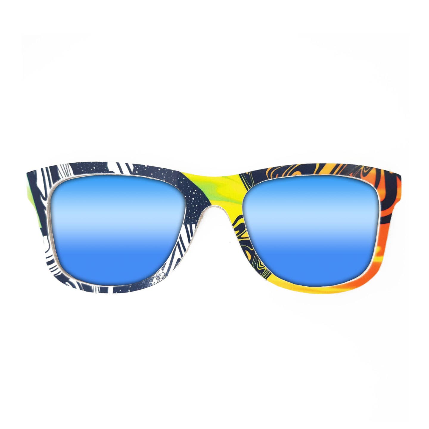 SKRP – Großhandel Sonnenbrille – Unisex – Recycelte Snowboard-Sonnenbrille im Wayfarer-Stil mit farbigen Gläsern3