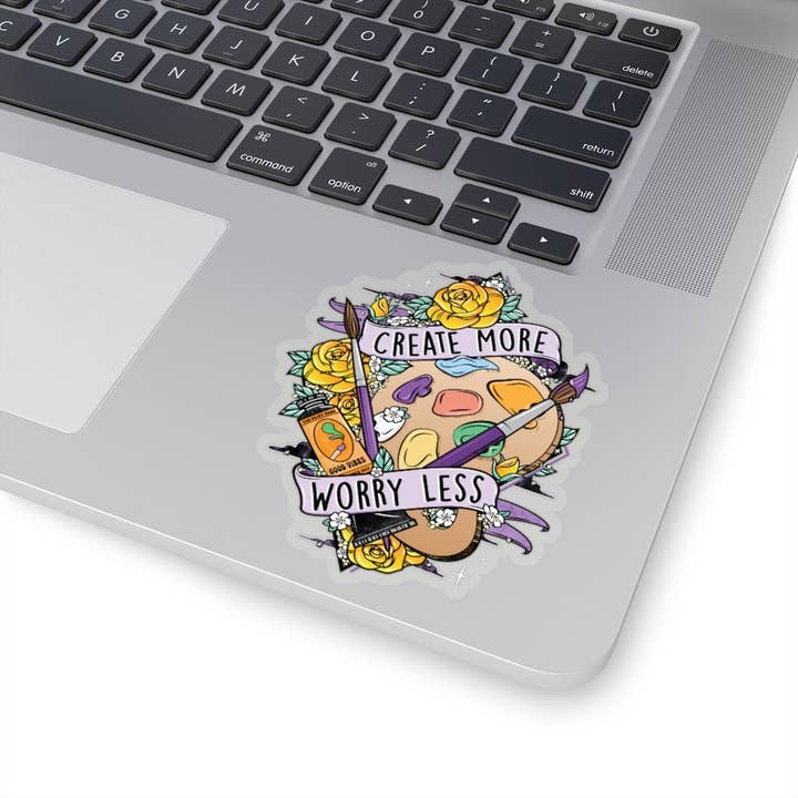 The Paint Sesh – wholesale Klistermärke – Skapa mer oro mindre klistermärke transparent | Artist Decal