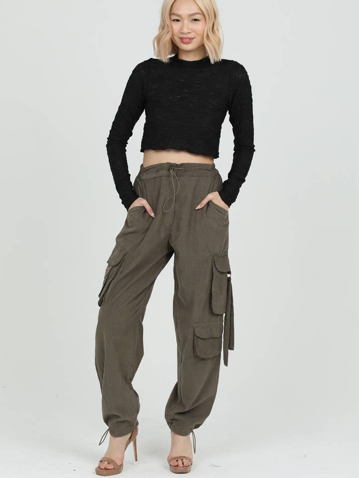 H3100-ASIS CORDUROY CARGO BYXOR för wholesale av ANGIE