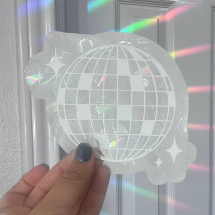 Diskokugle Krystal Regnbue Solfanger Sæt, Vinduesklistermærke for engroshandel hos The Teaching Duo