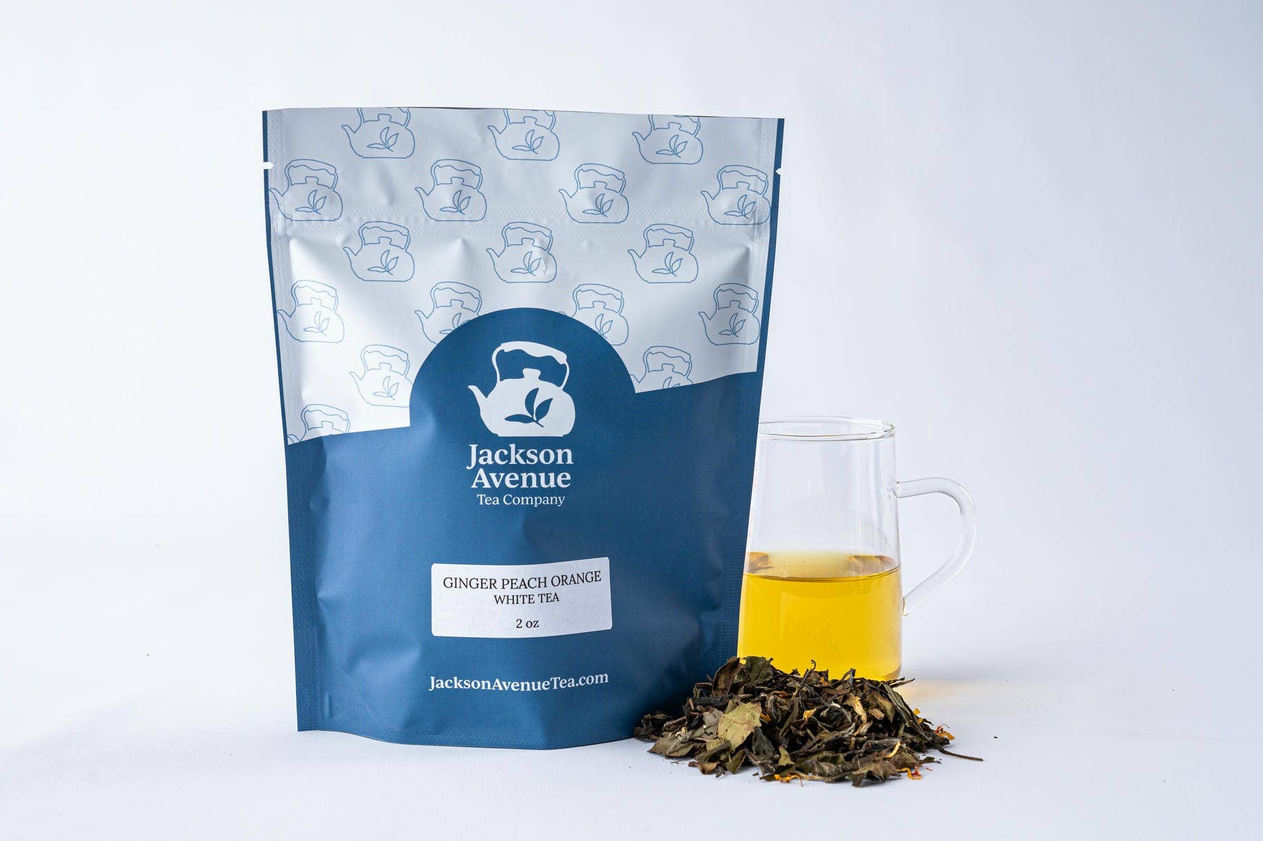 Jackson Avenue Tea Co - Wholesale Loose Tea - Ginger Peach Orange White Loose Leaf Tea1