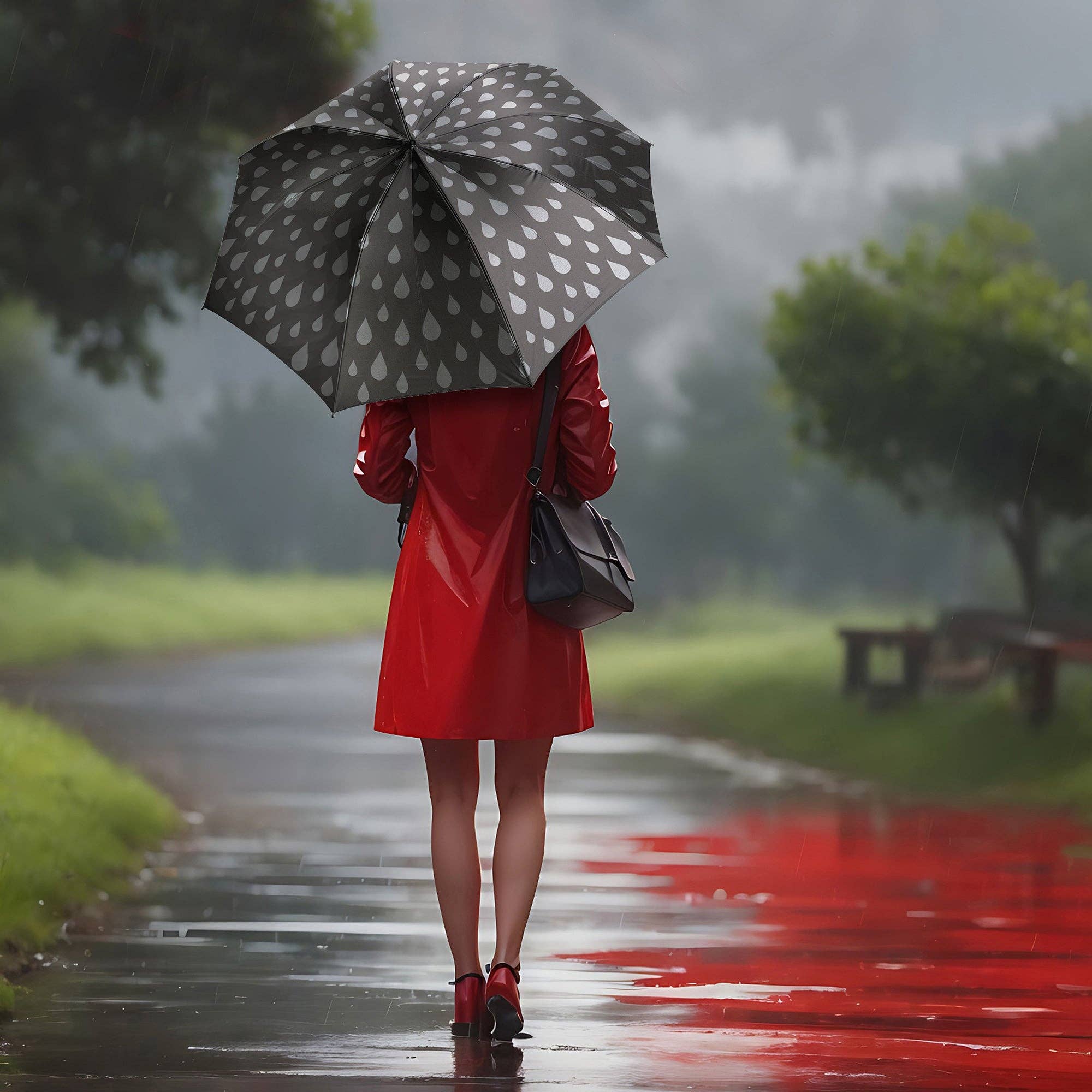 Chris’s Stuff Inc. - Wholesale Umbrella - Unisex - Wine Bottle Umbrella - Midnight Black2