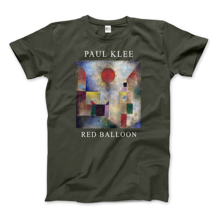 Paul Klee - Red Balloon, 1922 Artwork T-Shirt for wholesale by Art-O-Rama Shop