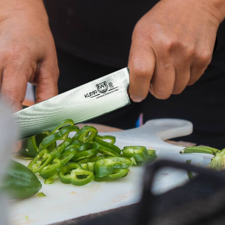 KUMA - Wholesale Kitchen/Utility Knife - KUMA Japanese Damascus Steel Chef's Knife (8 Inch Blade)3