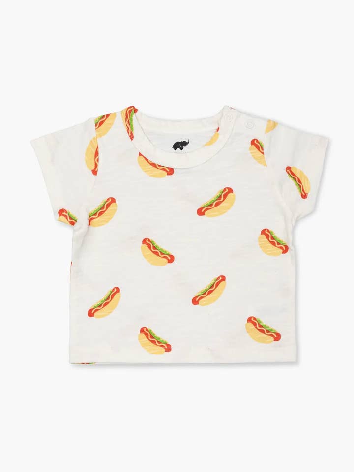 Monica + Andy - Wholesale T-Shirt - Kids - 2-Pack Short Sleeve Crewneck Tees_Popsicles + Hot Dogs