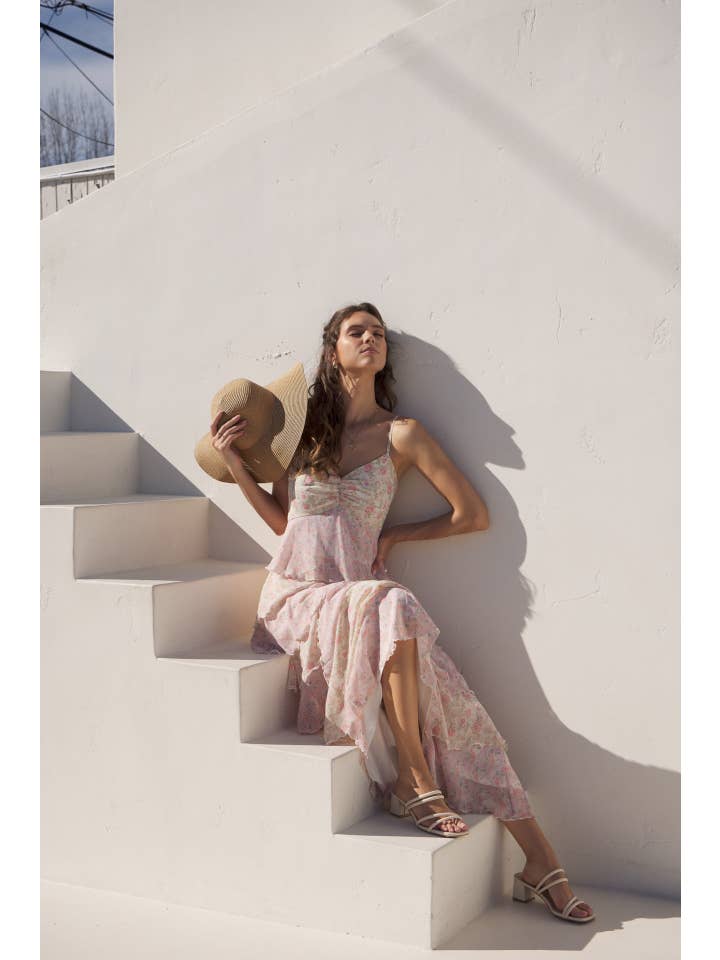 in february - Wholesale Dress - Women's - DEFINITION OF SEASONLESS FEMINITY FLORAL TIERED MAXI DRESS7