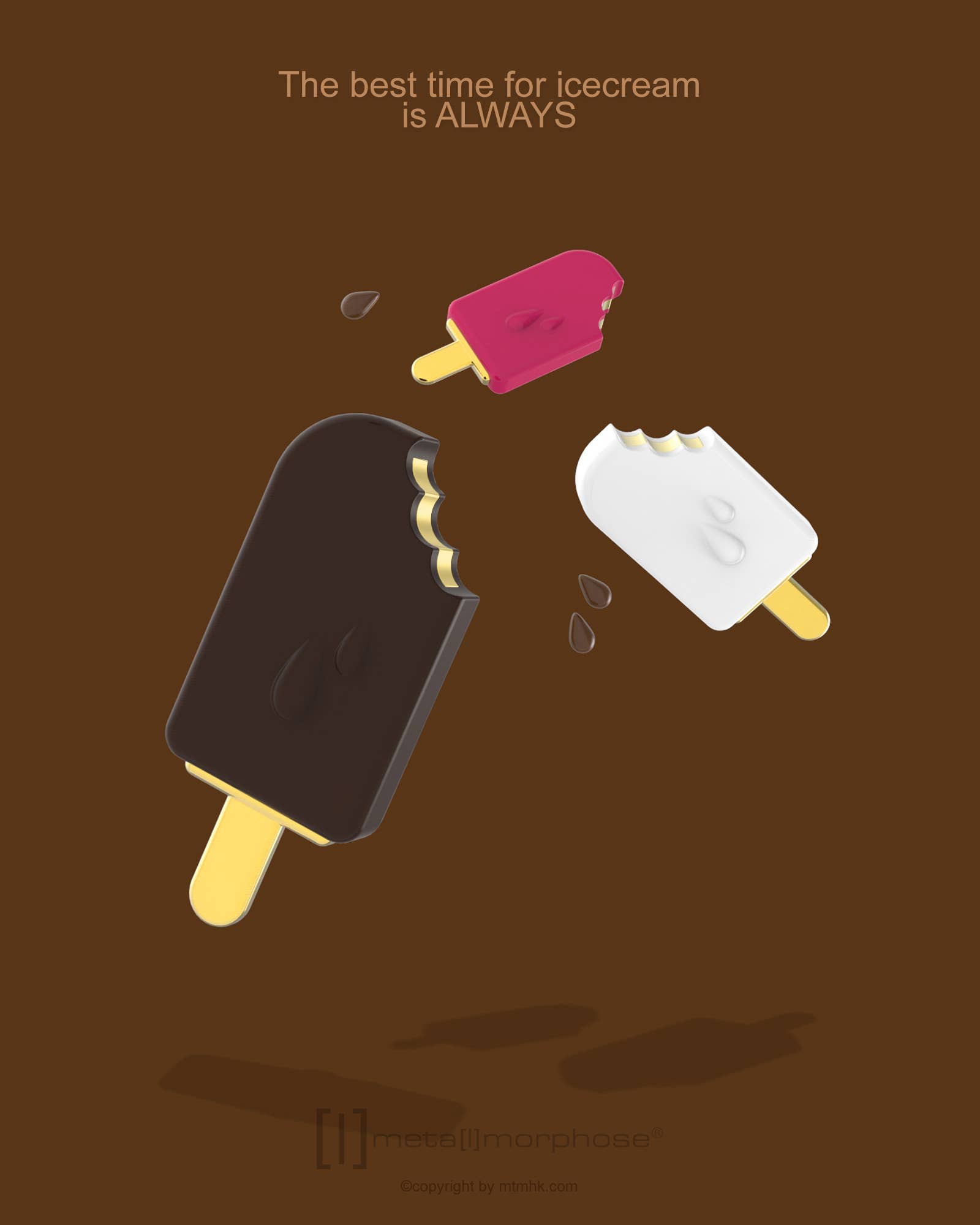 Anew International Corp. - Wholesale Keychain - Women's - ICELOLLY KEYRING (strawberry or Chocolate)5