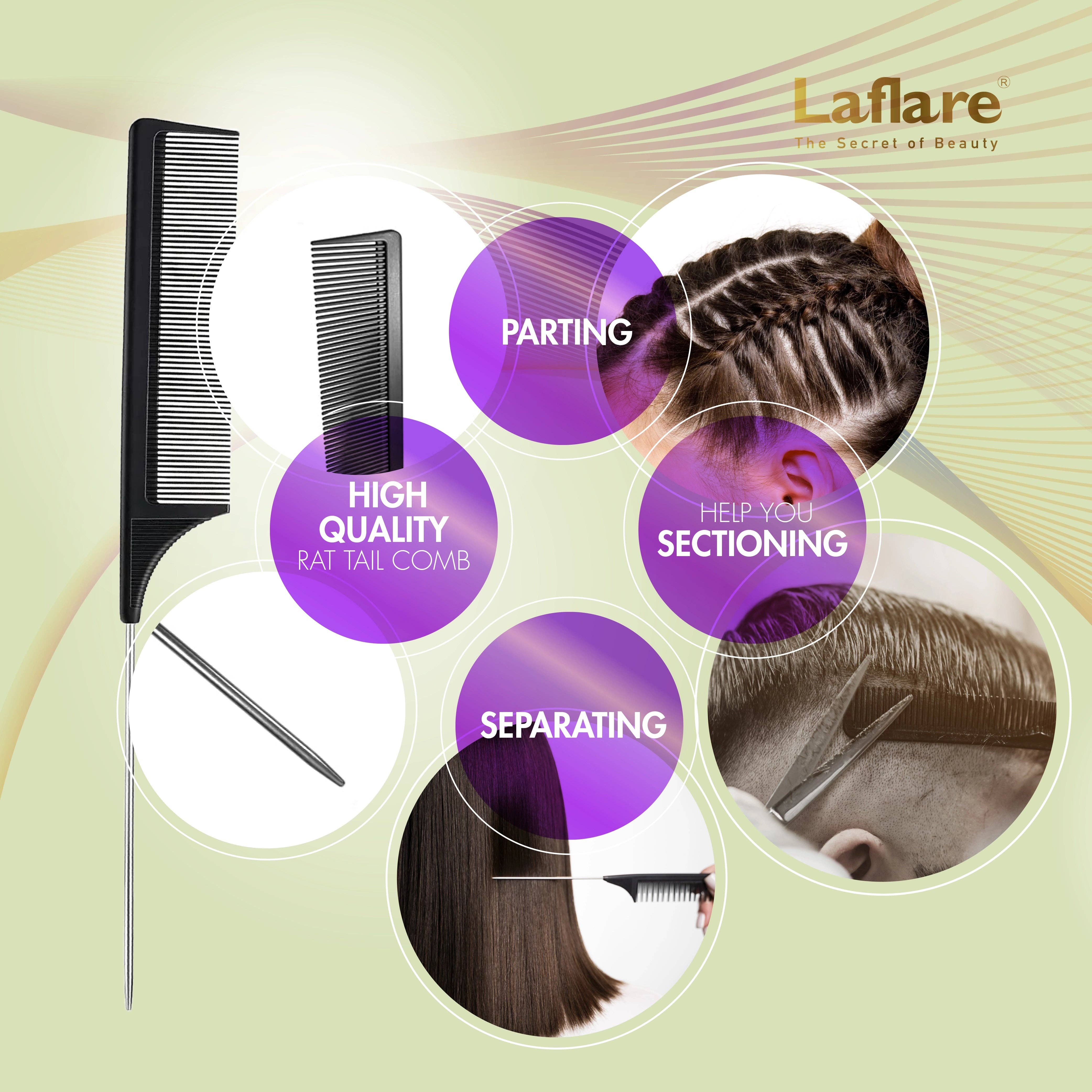 Laflare - Wholesale Hair Styling Gel/Mousse - Edge Bond Control Gel Set with Comb Set for Hair Styling7