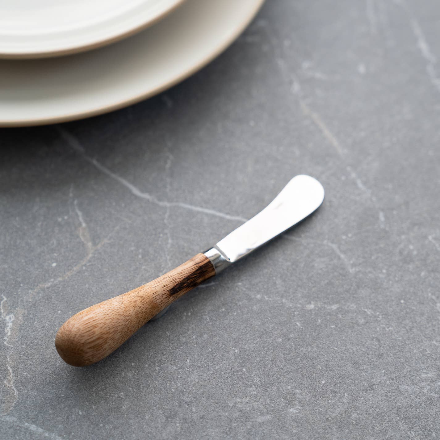 India Handicrafts Inc - Wholesale Cheese spreader - Wooden Handle Steel Spreader