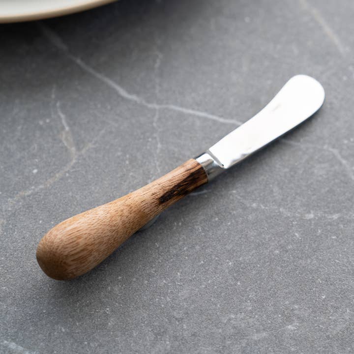 India Handicrafts Inc - Wholesale Cheese spreader - Wooden Handle Steel Spreader0