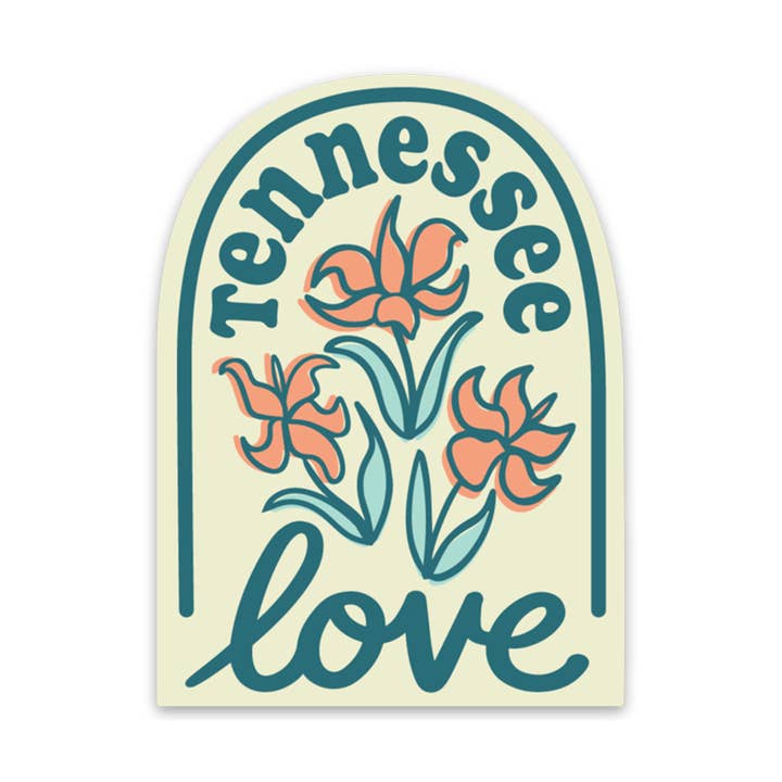 Autocollant Love Arch Tennessee pour la vente par traveldashery
