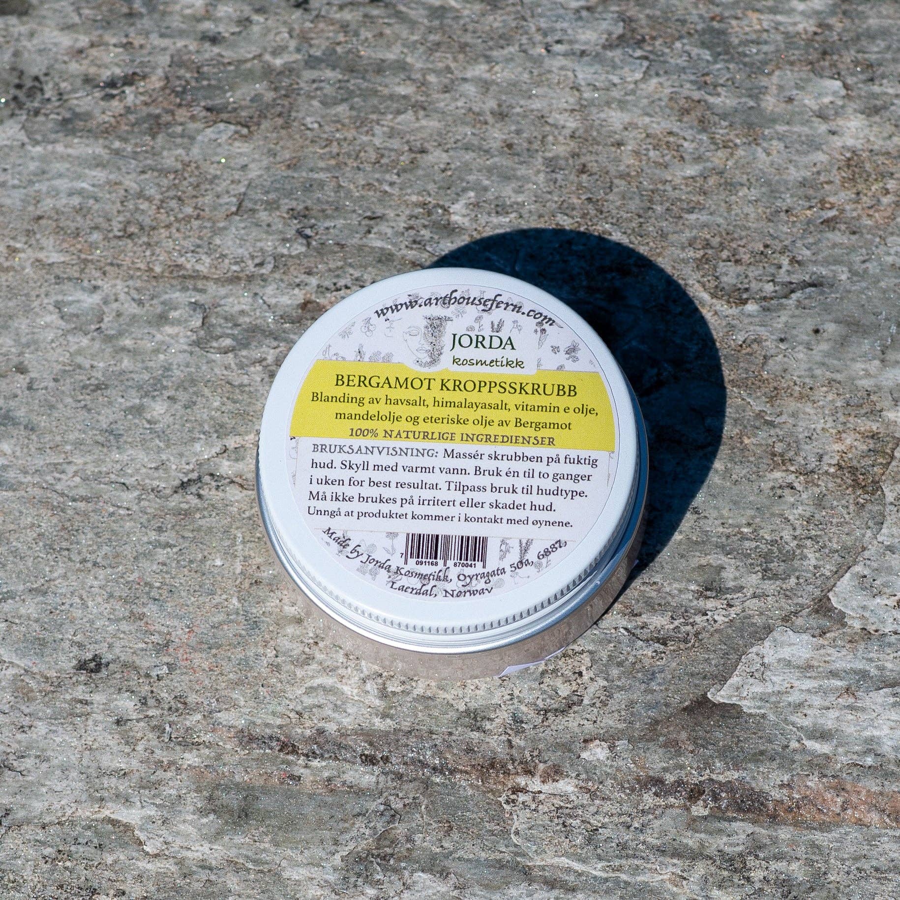 Arthousefern – wholesale Body scrub/exfoliant – Bergamot salt scrub 100% natural1