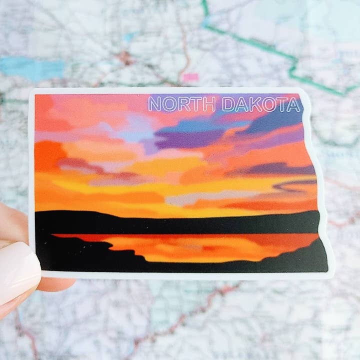 North Dakota Staatsaufkleber für den Großhandel von MADE BY DEE MARIE LLC