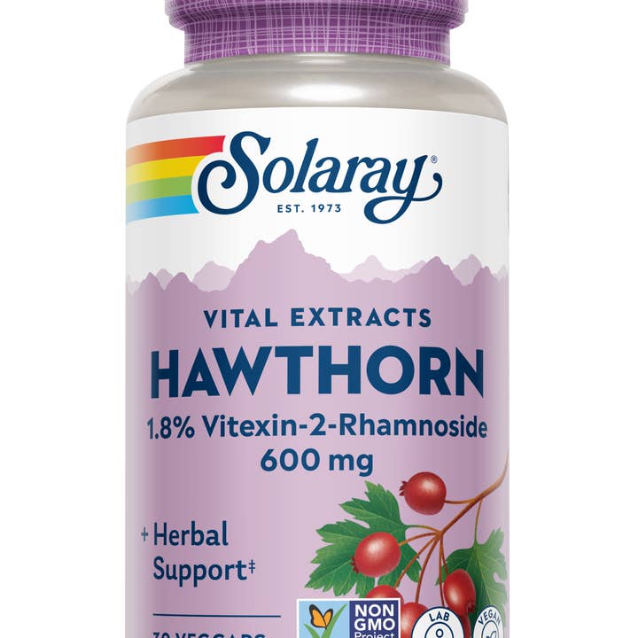 Solaray - Wholesale Oral Supplement/Vitamin - Hawthorn Aerial Ext, One Daily 600mg