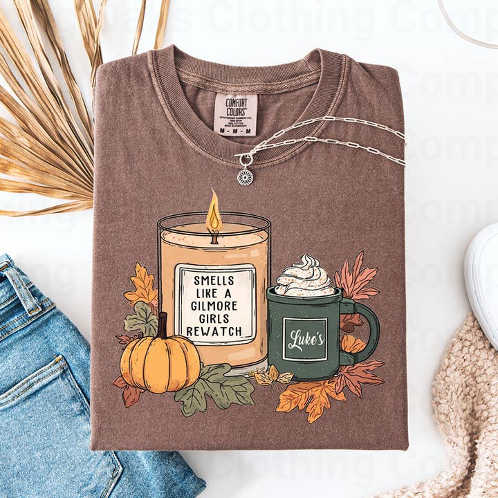 Gilmore Girls Rewatch Short Sleeve Shirt for wholesale by Blazing Oaks Clothing Company