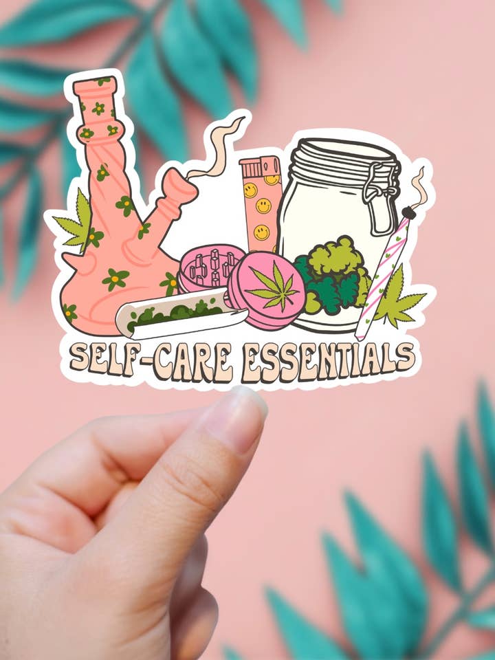 Self Care Essentials Sticker for wholesale by EnchantingSunshine