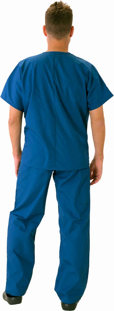 Eastern Off Price - Wholesale Healthcare Uniform - Men's - Natural Workwear Uniform Scrub Set 39071 Blue1