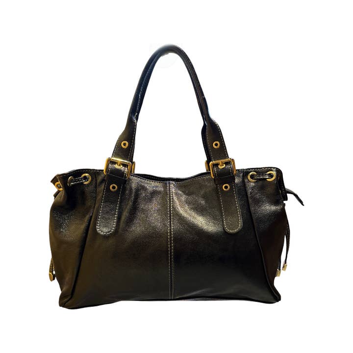 Louisa lee - Wholesale Shoulder Bag - Women's - LARGE LACED SUEDE LEATHER BAG11