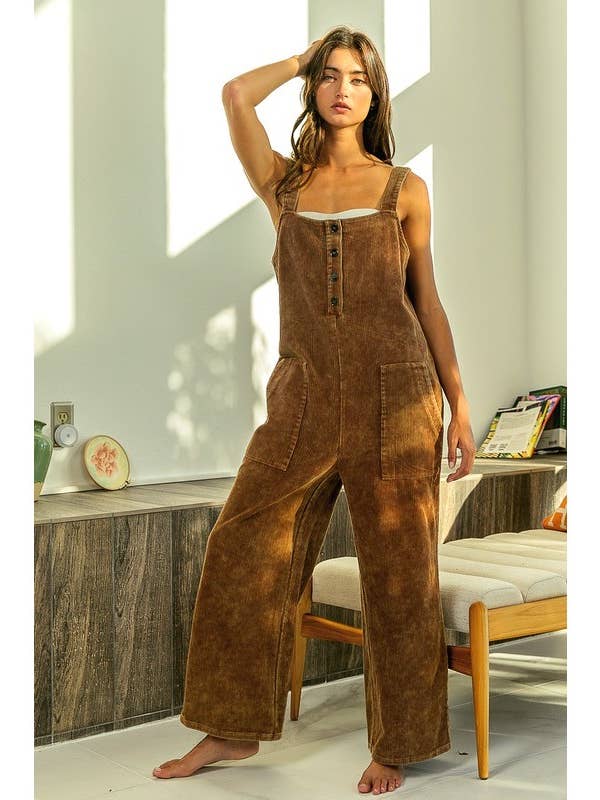 Vintage Washed Corduroy Overalls and other Purchase Wholesale linen jumpsuit. Free Returns & Net 60 Terms on Faire trending on Faire.