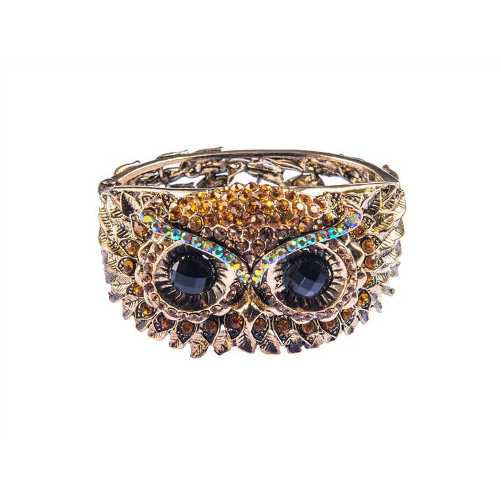 AK Brand - Wholesale Cuff Bracelet - Antique Owl Bird Cuff Bangle Bracelet5