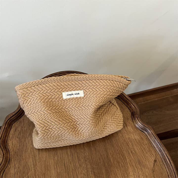 Dipped Shop - Wholesale Makeup/Cosmetic Bag - Solid Color Portable Makeup Bag DP25C5985