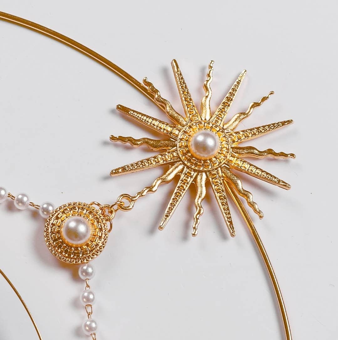 Happy Dream Gifts - Wholesale Costume - Women's - Halo Crown Mary Goddess Headband, Crown and Earring Set2