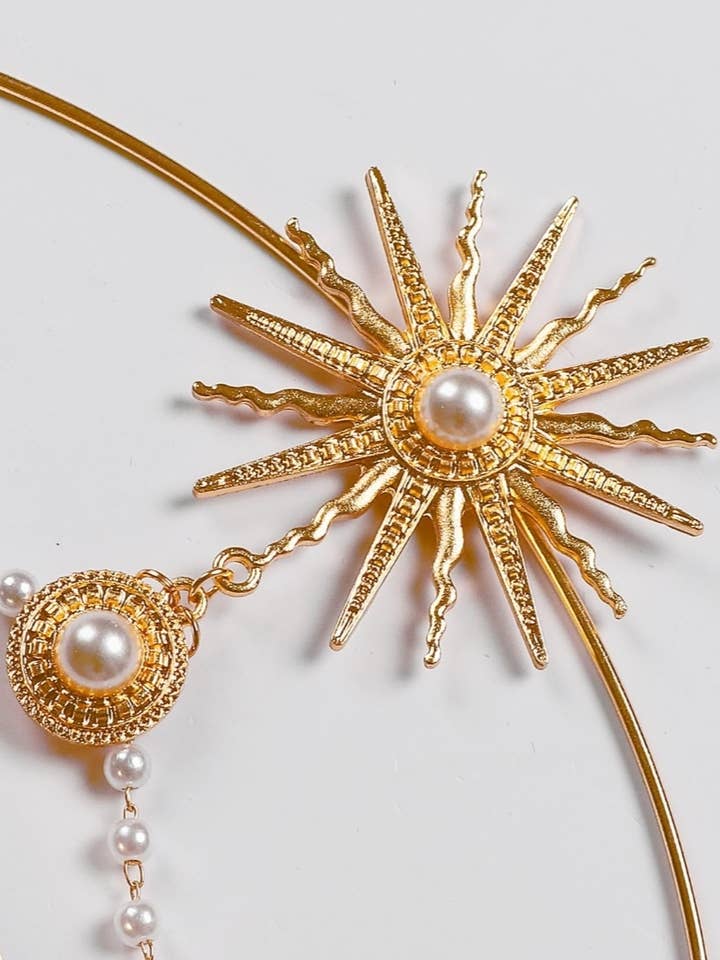 Happy Dream Gifts – wholesale Dräkt – Dam – Halo Crown Mary Goddess pannband, krona och örhänge set2