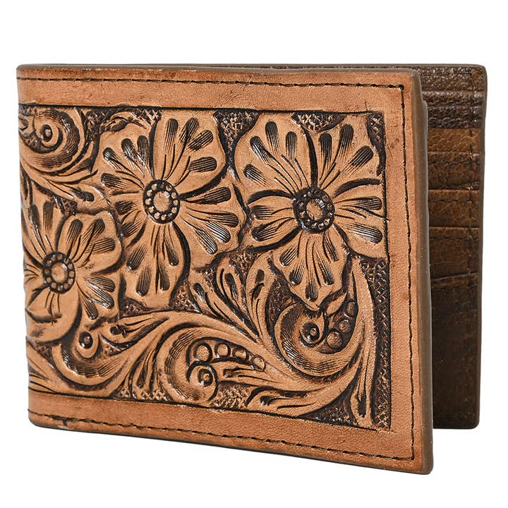 HILASON – wholesale Plånbok - Unisex – Western Rodeo Bifold Herr Dam Amerikansk Läderplånbok