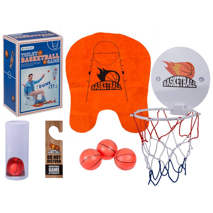 Set de baloncesto para inodoro, juego de 7 piezas para venta al por mayor de Out of the blue KG