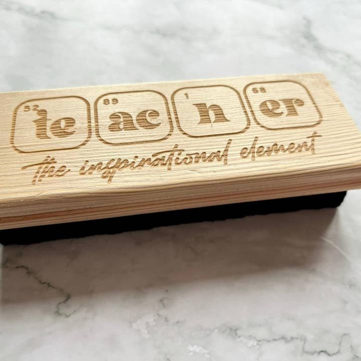 Personalised Teacher Whiteboard or Blackboard Eraser for wholesale by Resplendent Aurora