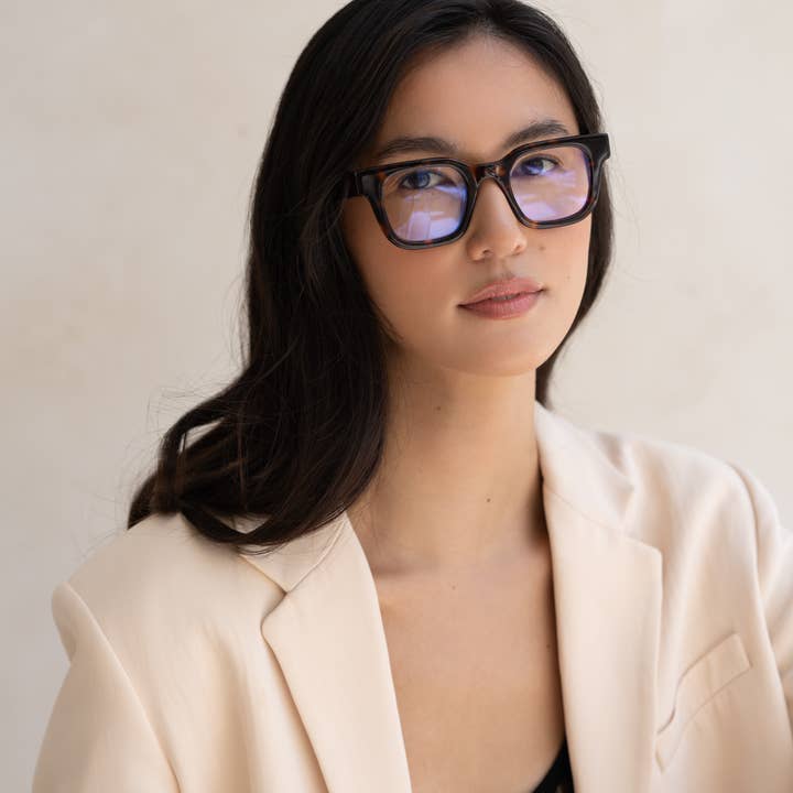 Donkere schildpad Atlas Blue Light Readers Leesbril Unisex Bril voor groothandel op Faire1