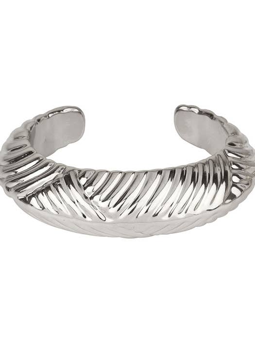 ( G904 ) PULSERA DE PUÑO TEXTURIZADA para venta al por mayor de Jewelry Max