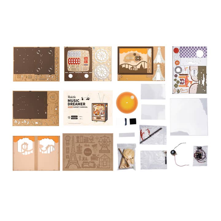 Hands Craft - Wholesale DIY Craft Kit - DIY Mechanical Music Box: Sunset Carnival
