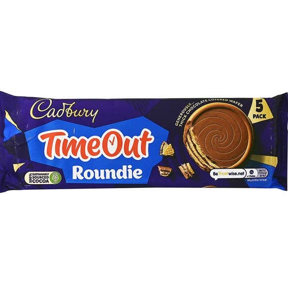 Cadbury TimeOut Roundie Biscuits 150g (UK) for wholesale by Global Bite Co