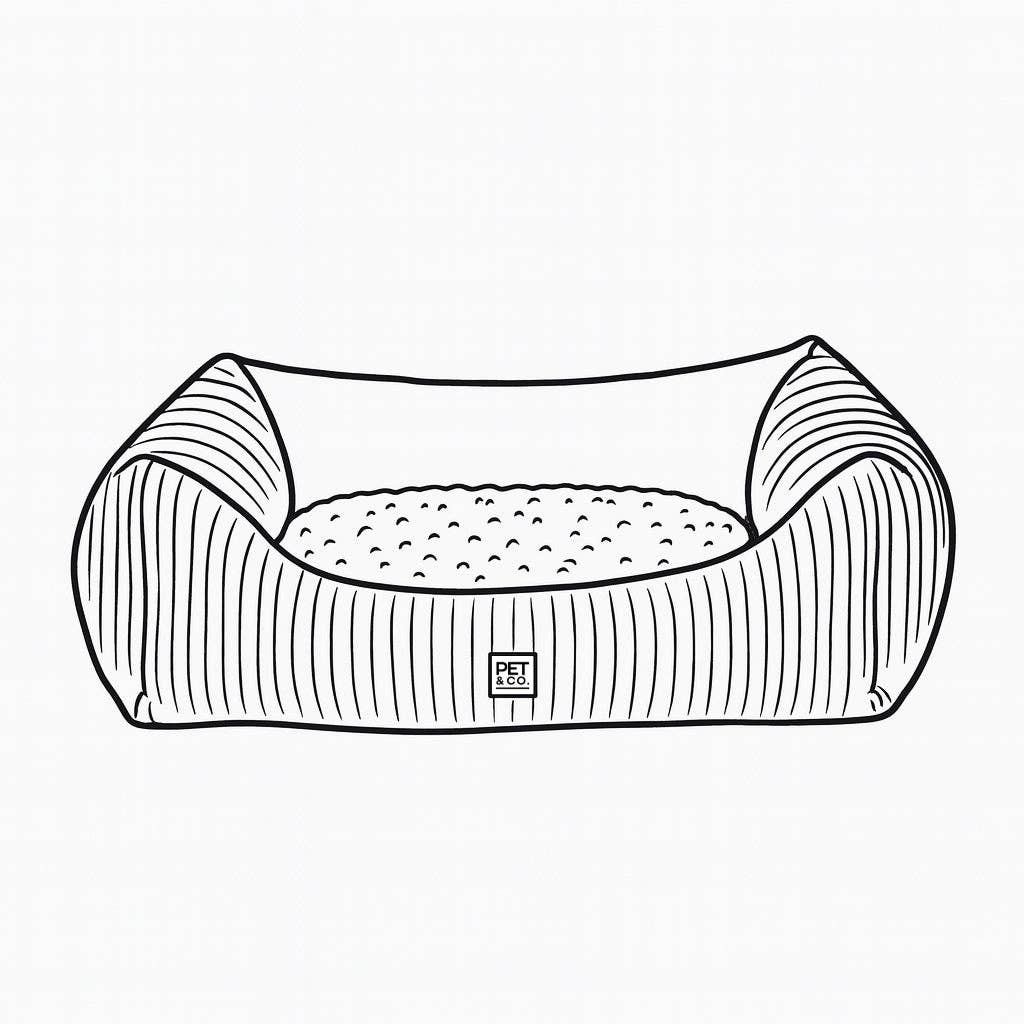 Brown Abdeckung für Kingston – Cord DF Hundebett for wholesale on Faire3