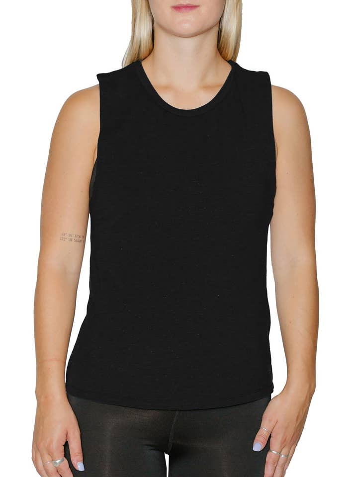 Camiseta sin mangas básica para venta al por mayor de Nominou Designs