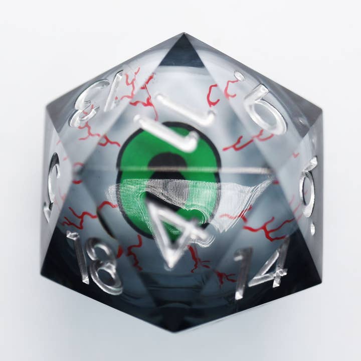 35mm Moving Eye D20 - Inkshot Eye for wholesale by Foam Brain Games