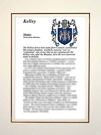 Kelley for wholesale by Family Histories