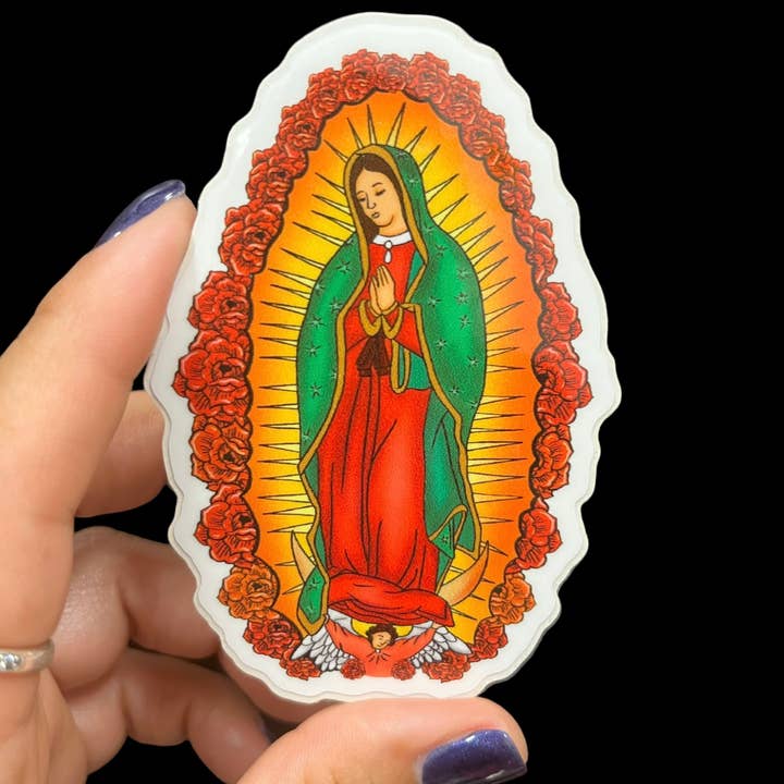 I Will Cut You Creations - Wholesale Sticker - Virgen Guadalupe Vinyl Sticker (non-holographic)