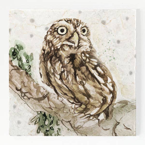 Marmor Trivet Lille - Lille Ugle for engroshandel hos Country Creation