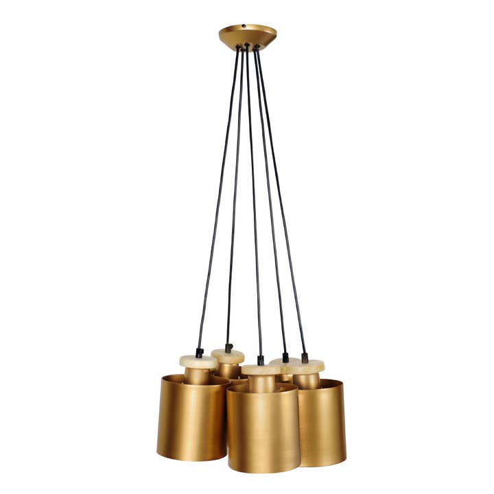 UZIBUZE - Guld metal klyngependler for engroshandel hos Tosel Shop