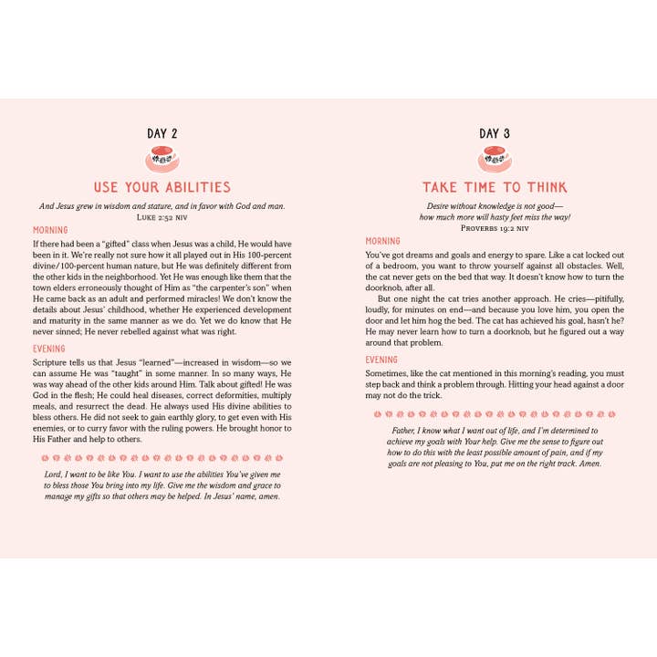 Barbour Publishing, Inc. - Wholesale Religion - Daily Wisdom for Teen Girls Morning and Evening1