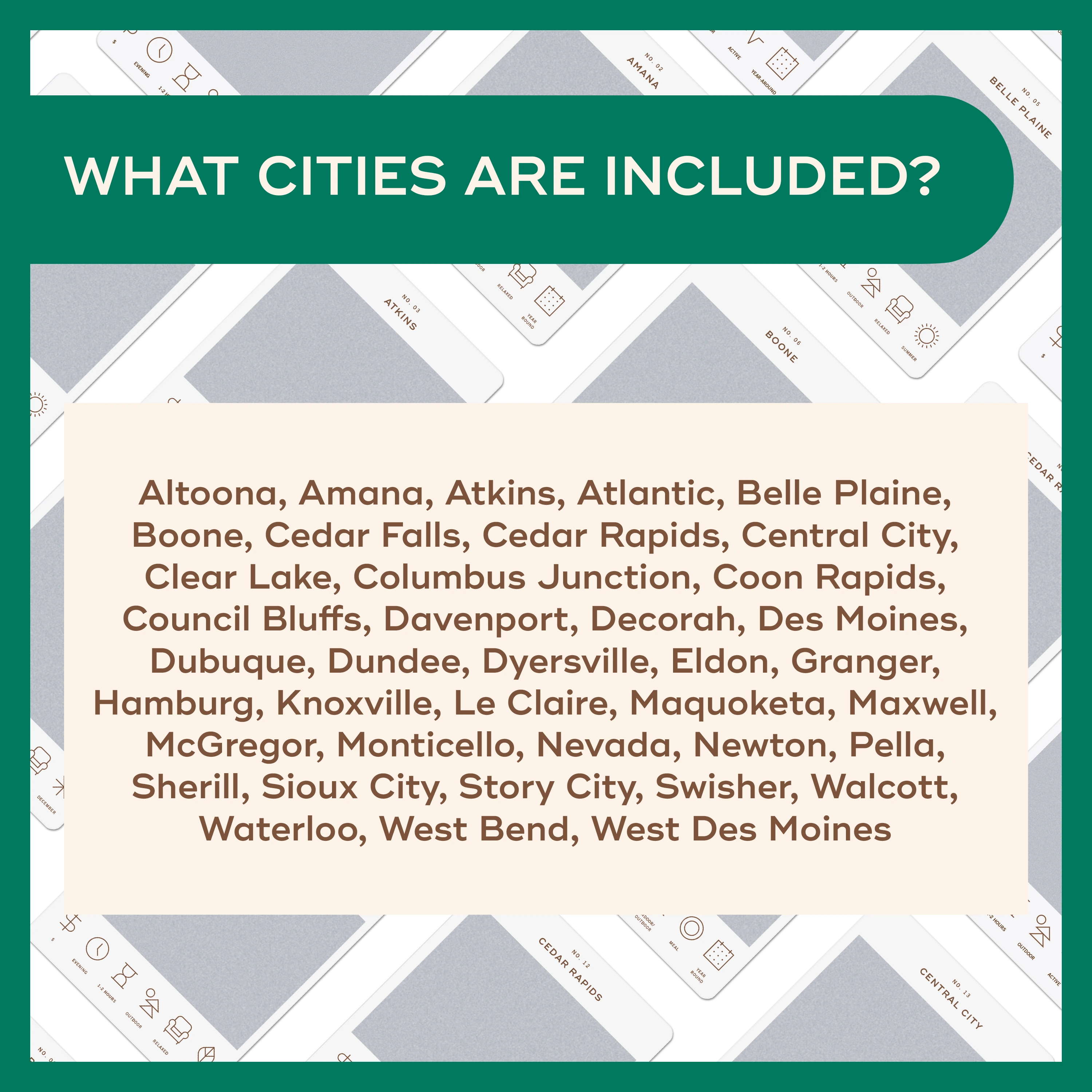 Reach International Outfitters - Wholesale Card Game - Iowa Adventure Bucket List5