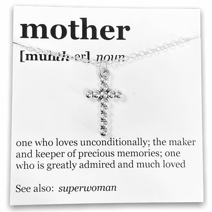 Broken Record Boutique - Wholesale Pendant/Charm Necklace - Mother's Day Pendant Necklace on "Mother" Dictionary Card15