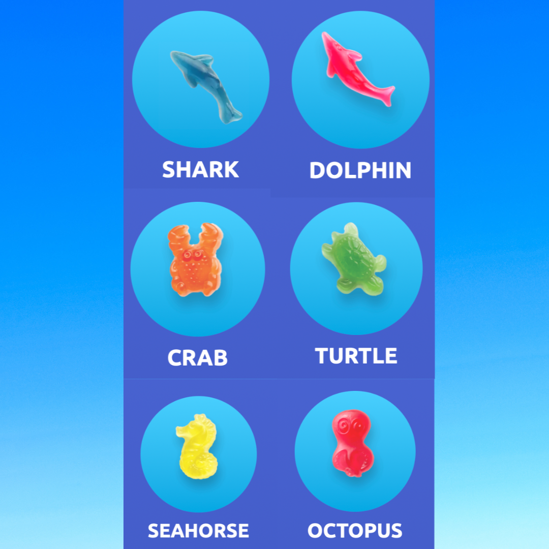Zazoli Sweets LLC - Wholesale Gummy - Herbert's Best Ocean Mix3