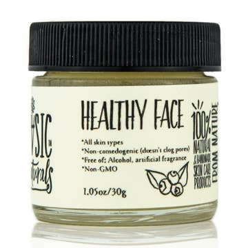 HEALTHY FACE Natural Brightening and Hydrating Balm for wholesale by Basic Naturals Skincare